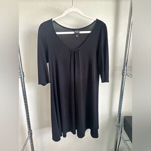EILEEN FISHER SILK Black Women's Long sleeve Tunic.